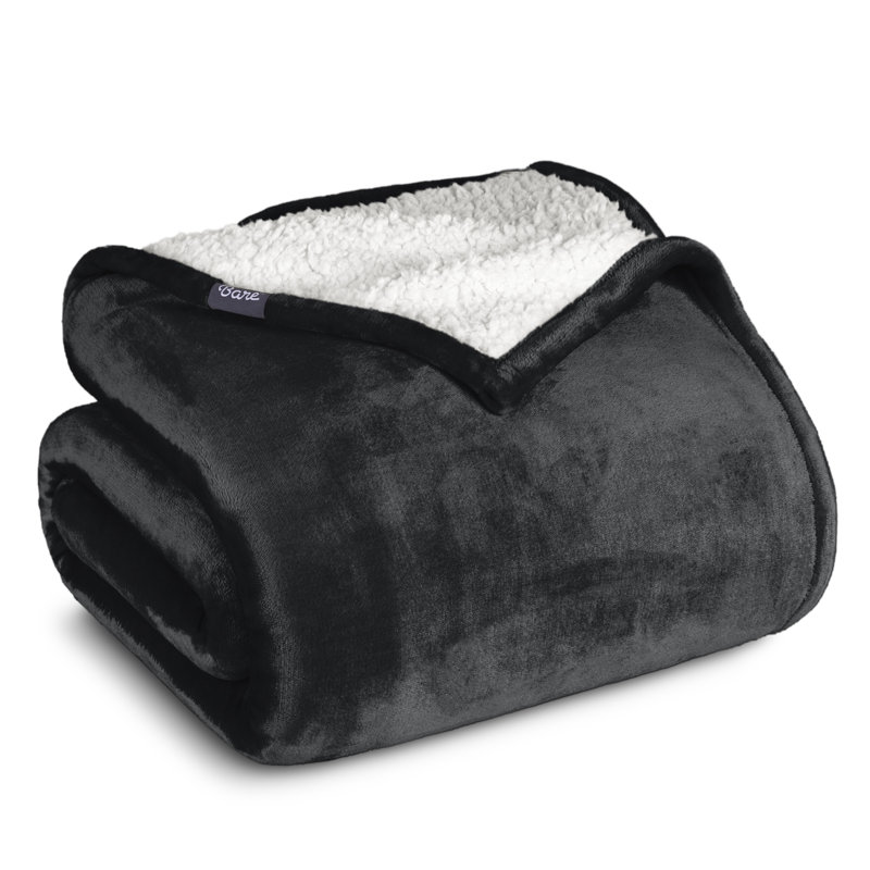 Couverture Sherpa, Double/grand, Noir, noir, noir, noir