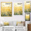 Golden Buttercups Prairie Light I - impression florale murale jaune-866060315-866060314