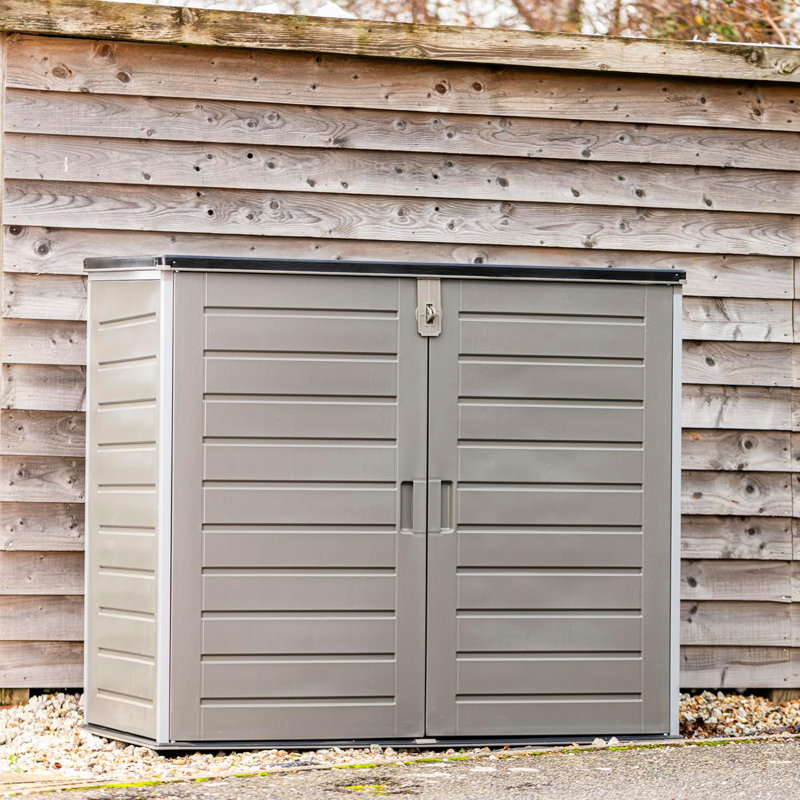 Garden Gear 140cm W High Density Polyethylene Deck Box in Grey