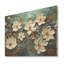 Blanc et bleu, charmante fleur de printemps élégante IV - Fleurs sur bois-1653584462