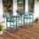 Ensemble de table et chaises d'extérieur toutes saisons à hauteur de bar en PEHD pour balcon de patio bistro