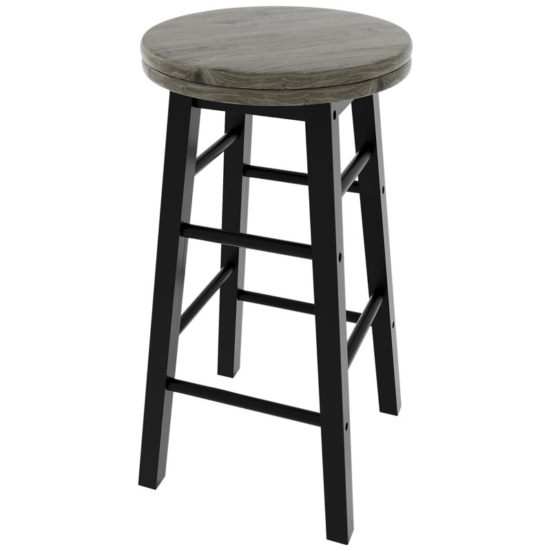 Swivel Solid Wood Counter Stool