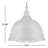 Worthing 2-Light Shaded Pendant-2126349007