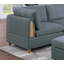 Ensemble de canapé modulaire 6 pièces avec canapé en tissu Dorris en acier 3X Wedges 2X fauteuil sans accoudoirs et 1X repose-pieds-522276586