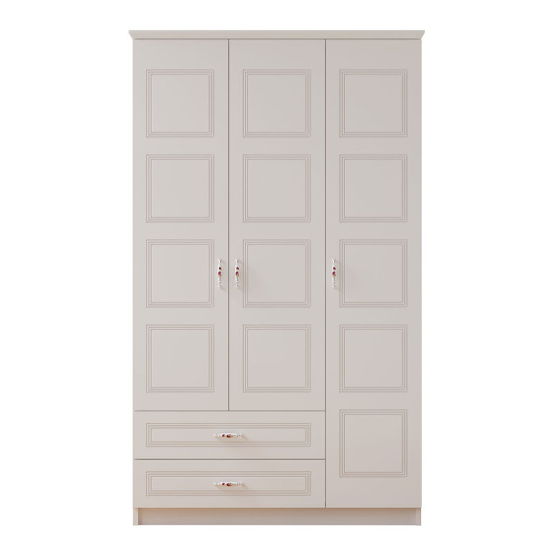 Anuska 3 Door Manufactured Wood Wardrobe