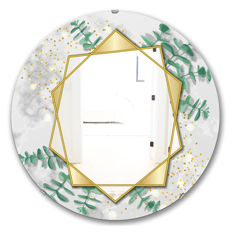 Miroir d'appoint Eucalyptus, H 23,6 po x l 23,6 po