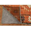 Tapis oriental marocain orange en laine 7 x 10