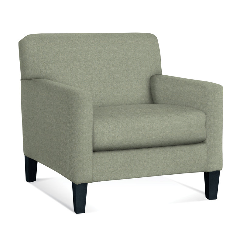 Tampa Armchair, Green Performance Fabric; 0851-54, Frost White
