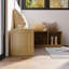 Banc de rangement de coin pour chaussures