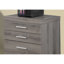 3 classeurs, mobile, rangement, taupe, bureau