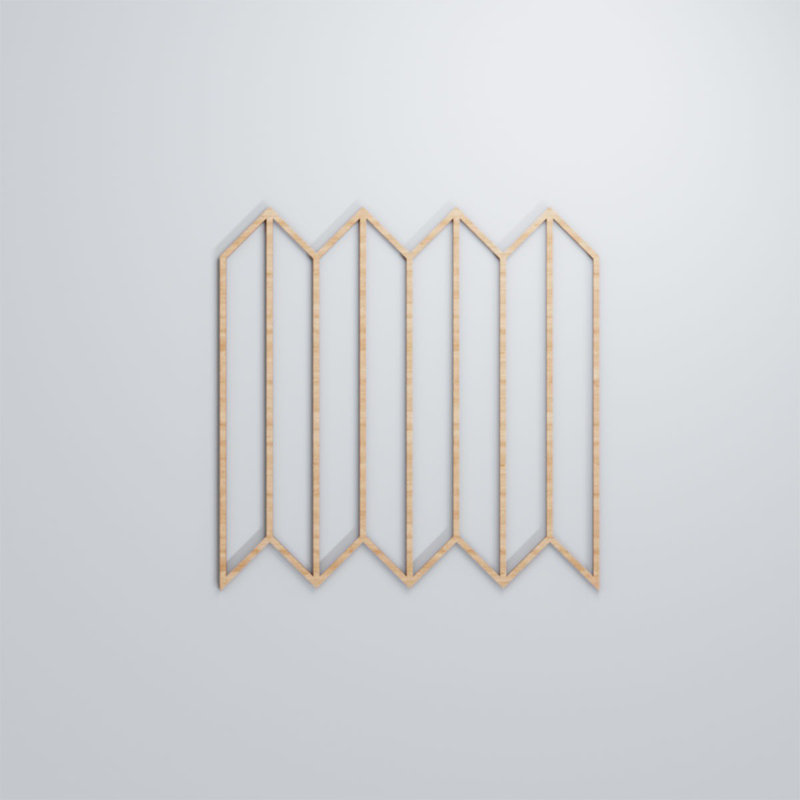 Panneaux muraux décoratifs en bois Conroe, Aulne, H 23 3/8 po x l 23 3/8 po x P 3/8 po