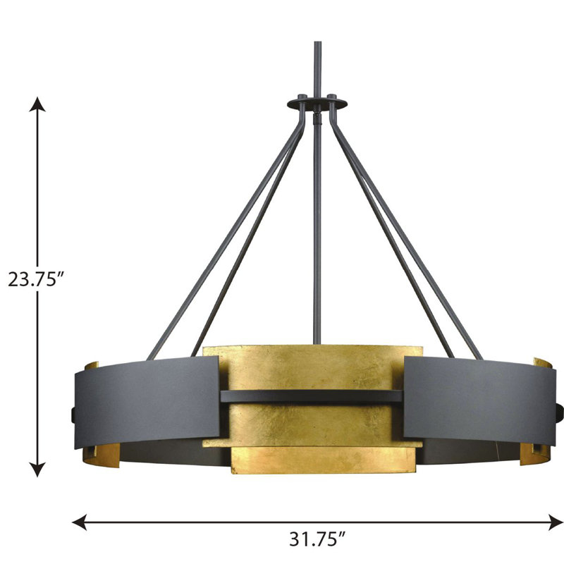 Lustre tambour 6 lumières Vankirk