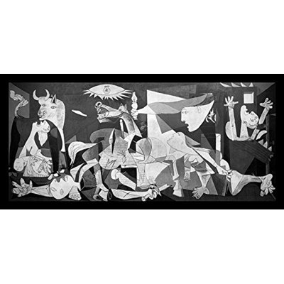 "Guernica" par Pablo Picasso, reproduction d’art graphique encadrée sur papier