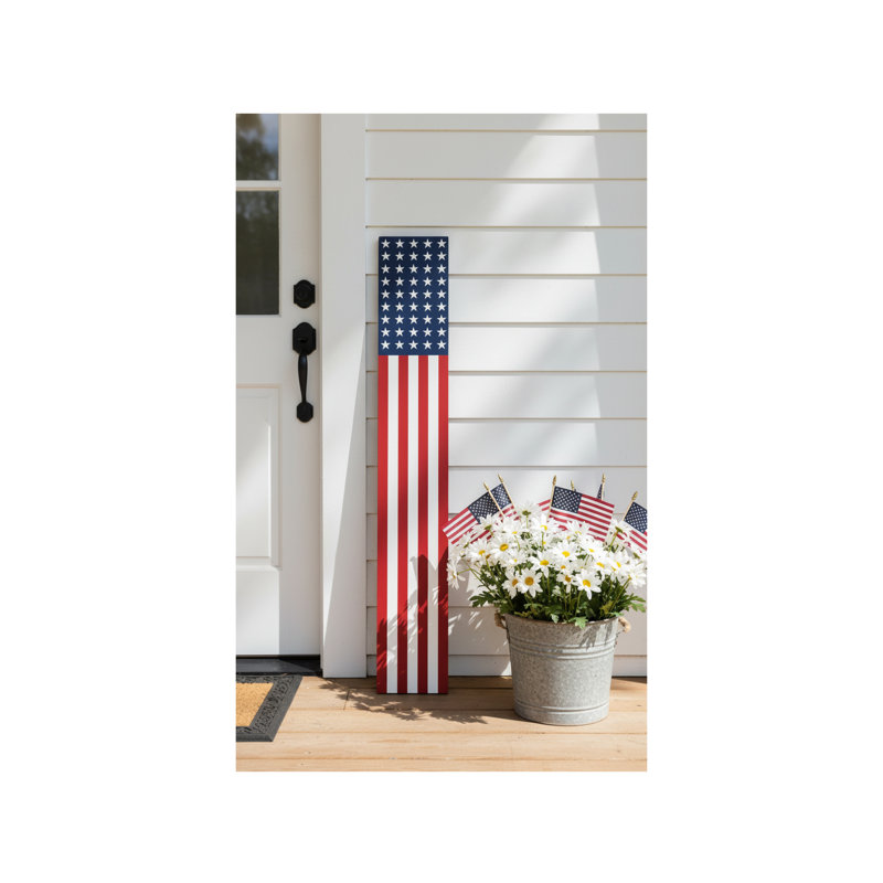 Fauteuil de véranda American Flag, 59 po x 7,25 po, 59 po x 07 po