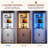 Caleal Lighted Curio Bookcases-431690490