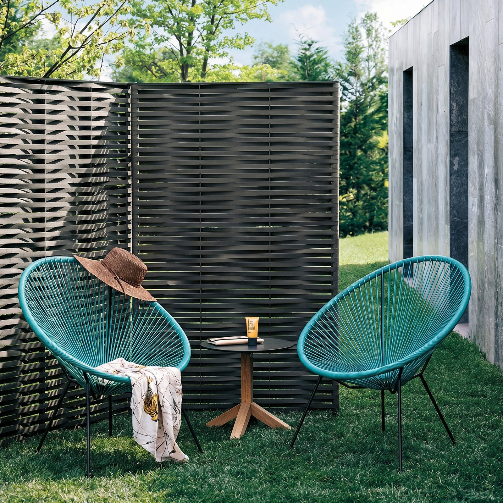 Patio Lounge Chair, Teal
