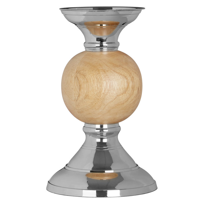 Wood Tabletop Candlestick