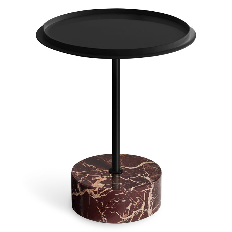 Chit Chat End Table, Black, Cherry