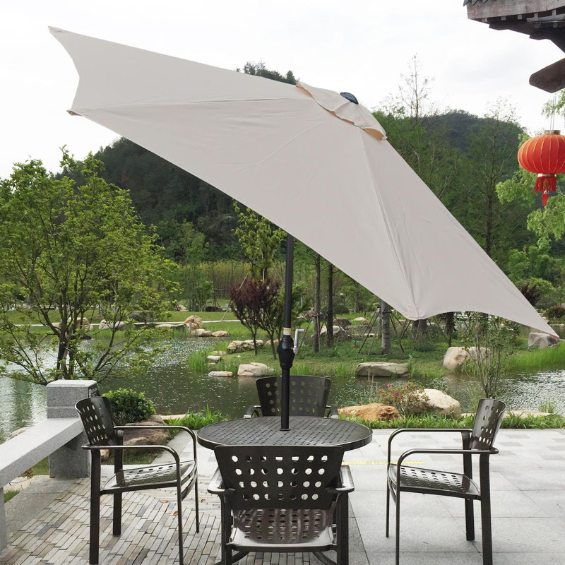 Parasol de marché 108 po Paquel, Brun clair