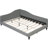 L-Shaped Daybed In Gray With Solid Wood Construction, Full Size - Longevity Linen Legs Gray, Contemporary Appeal-212494077