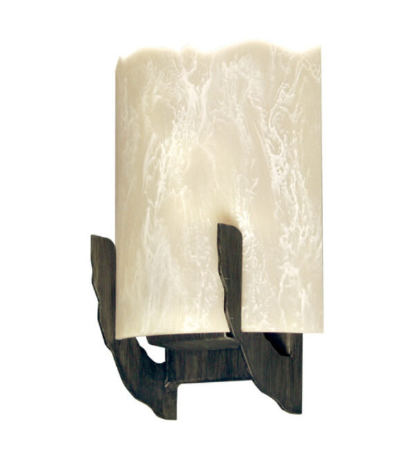 Octavia Flush Mounted Sconce, Antique Iron Gate