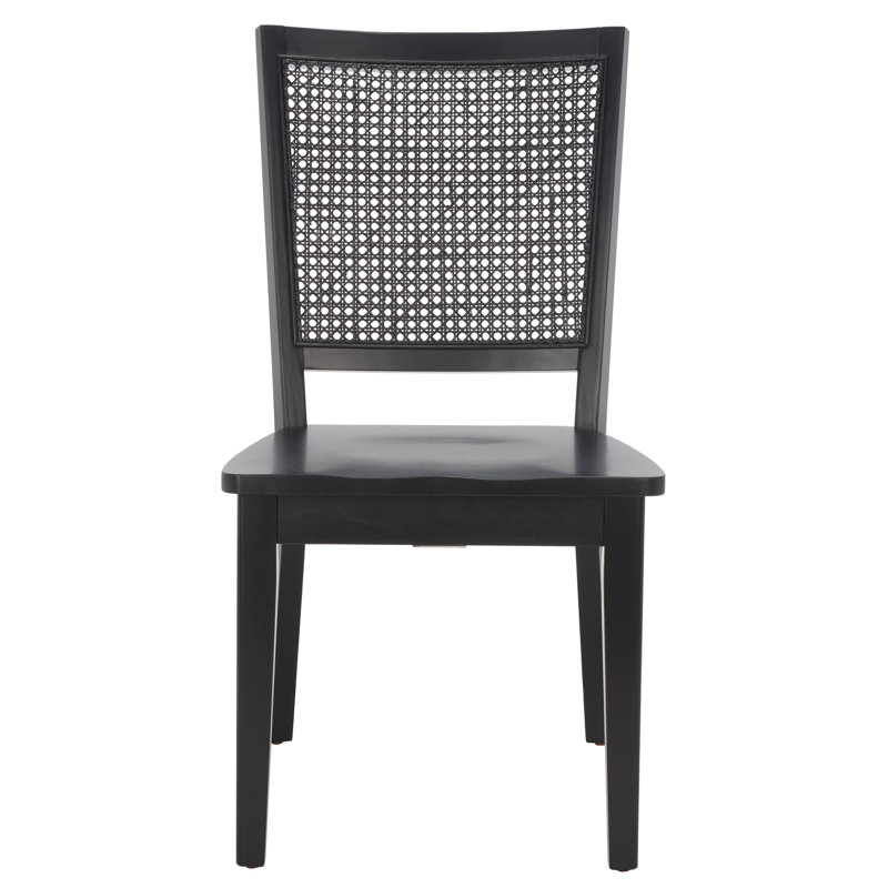 Karlie 18.9'' H Cane Back Side Chair, Black