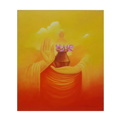 Blessings Of Buddha | Acrylic On Canvas | By Priyaranjan