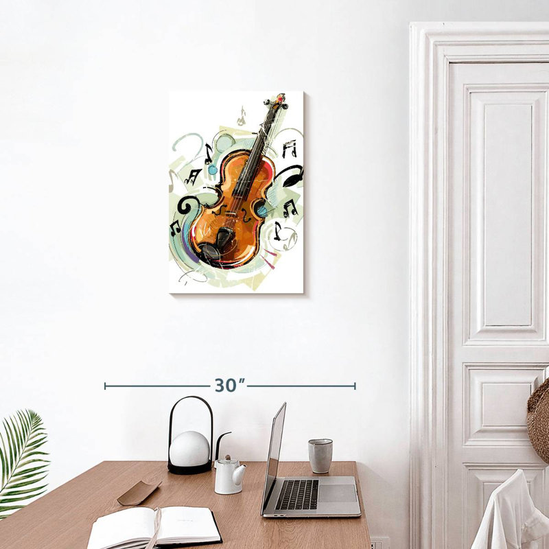 Abarca Cartoon Violin, 24" H x 16" W
