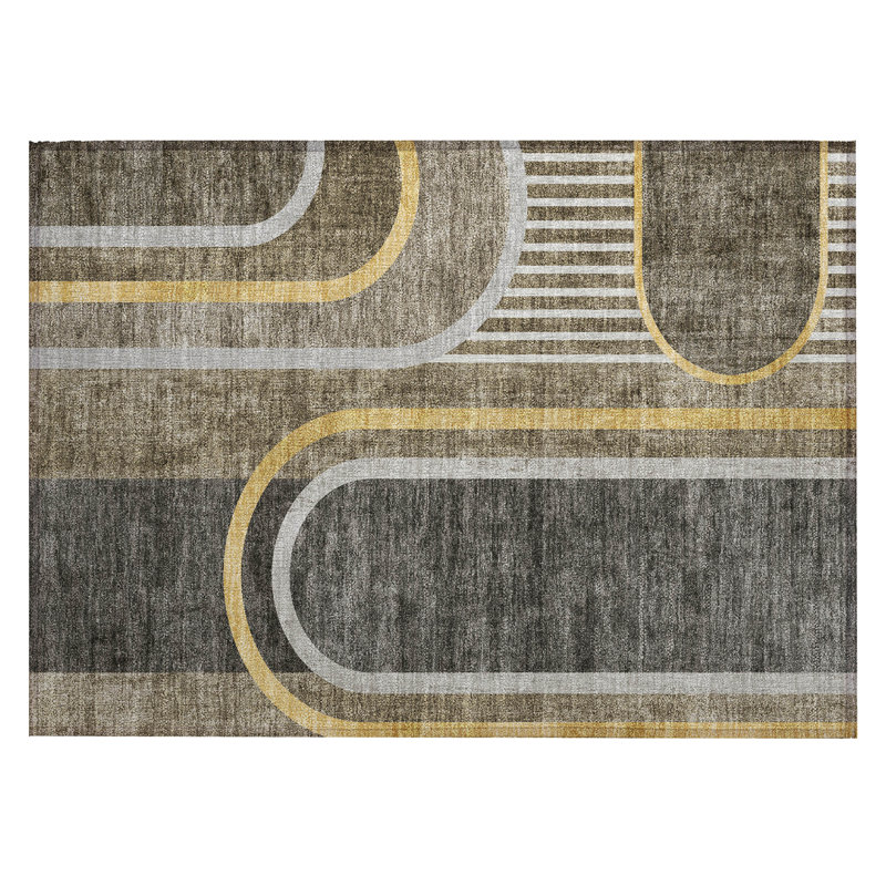 Tapis intérieur / extérieur Schaal, Rectangle 1 pi 8 po x 2 pi 6 po