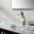 Crystal Glass Circular Vessel Bathroom Sink with Faucet-6985771