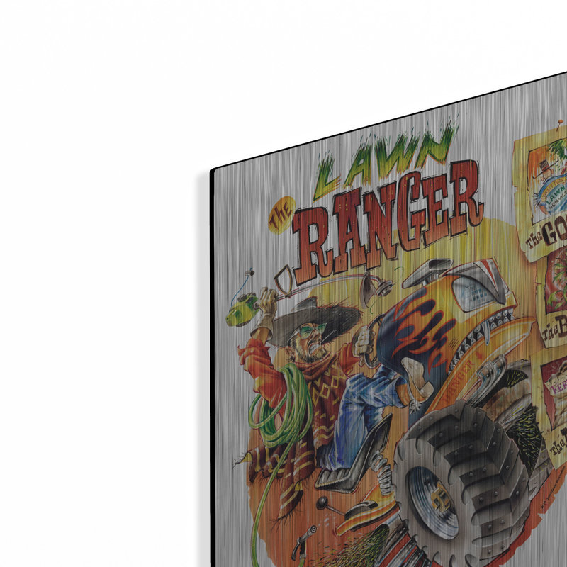 Art mural en métal «Lawn Ranger» par James Mazzotta Lark Manor ™, H 16 po x l 12 po