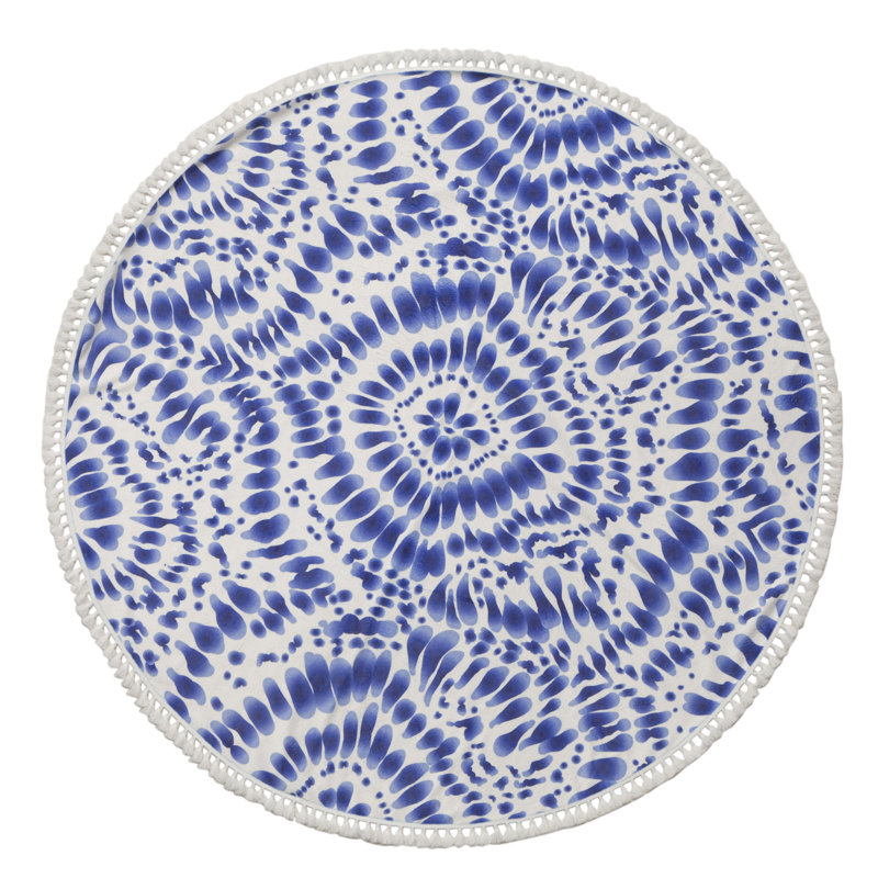 Turkish Cotton Round Beach Blanket Towel