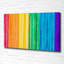 Colored Stripes - Wrapped Canvas Print