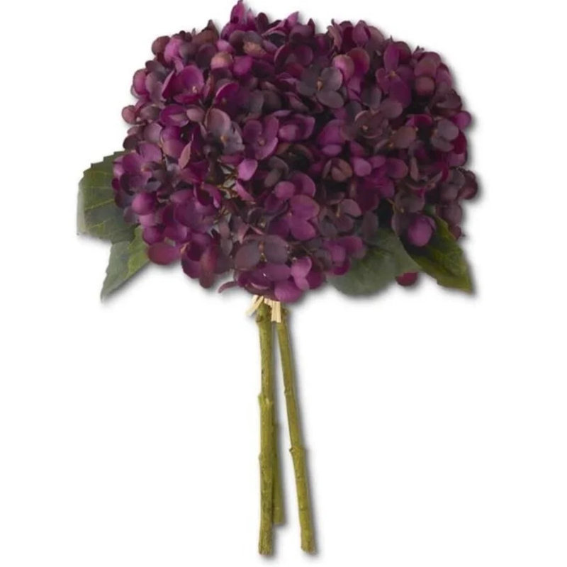 Ensemble de 2 hortensias mauves 13 "à deux tons 13"