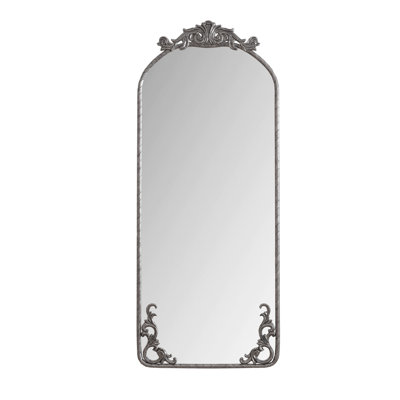 Vintage Ornate Carved Applique Full Body Mirror