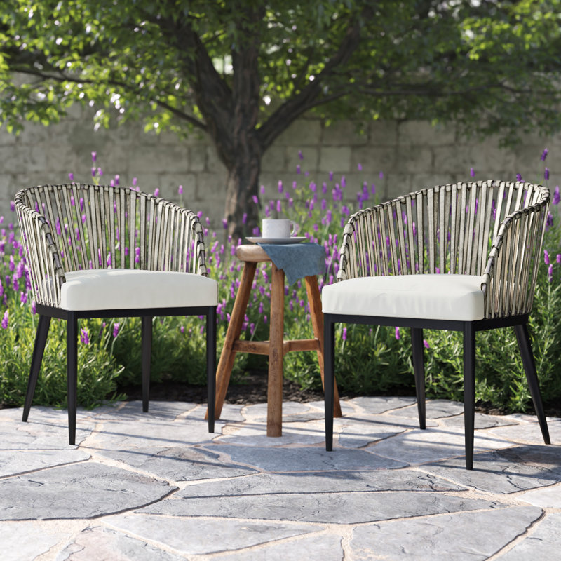 Chaise de patio avec coussins St tennis
