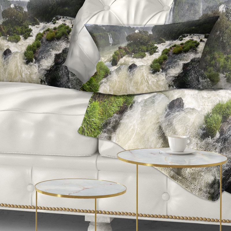 Coussin lombaire chutes d'Iguaçu à imprimé paysage Schafer