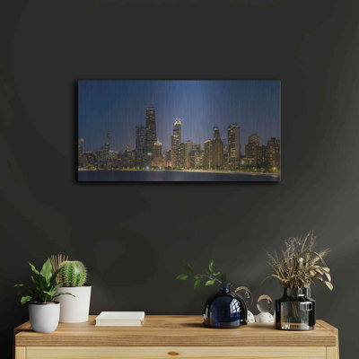 «Night Night Chicago», art mural en métal