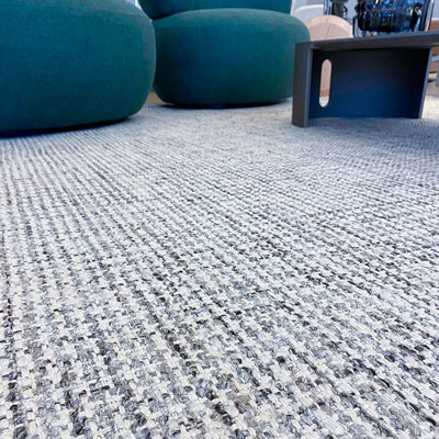 Struttura Rectangle Area Rug in Ivory/Charcoal/Tan