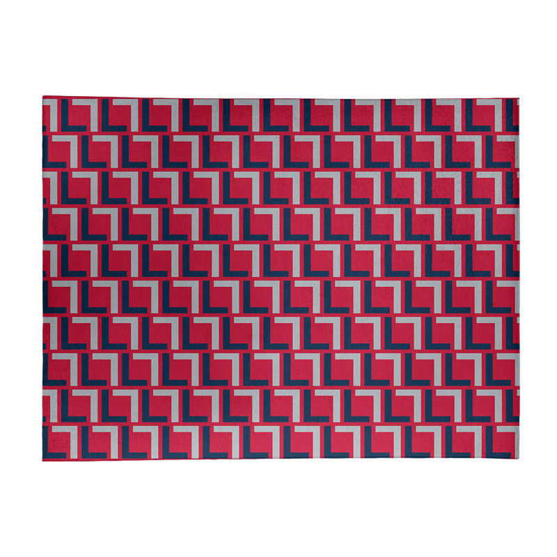 Geometric Indoor Rug, Rectangle 5' x 7'
