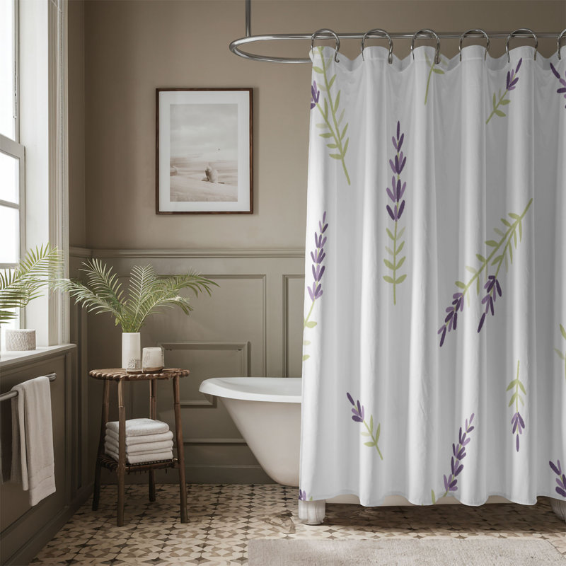 Rideau de douche standard 1 pièce Pure Grace, H 74 po x l 71 po