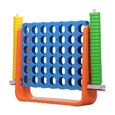 Unihex 3.6Ft Tall Jumbo 4-To-Score Giant Game Set For Indoor Outdoor Backyard