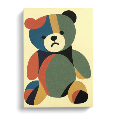 CAN-V0523-2483X Teddy Bear Mid Century Vol.3 - Wrapped Canvas Print