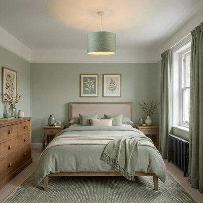 20cm H Fabric Drum Lamp Shade ( Slip-On )