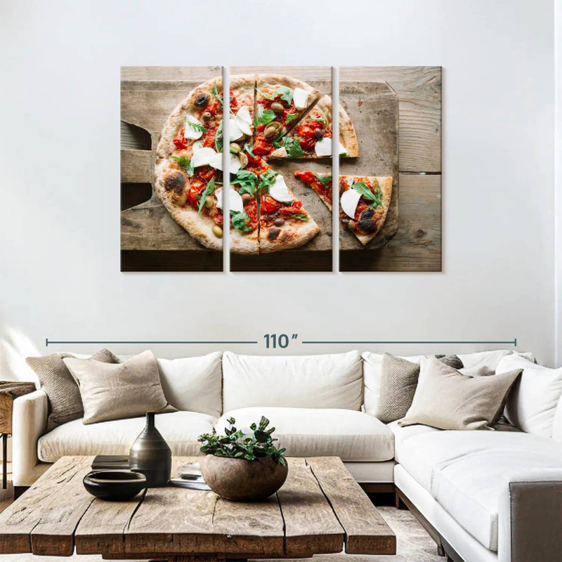 Yarlin Pizza Slices, 48" H x 74" W
