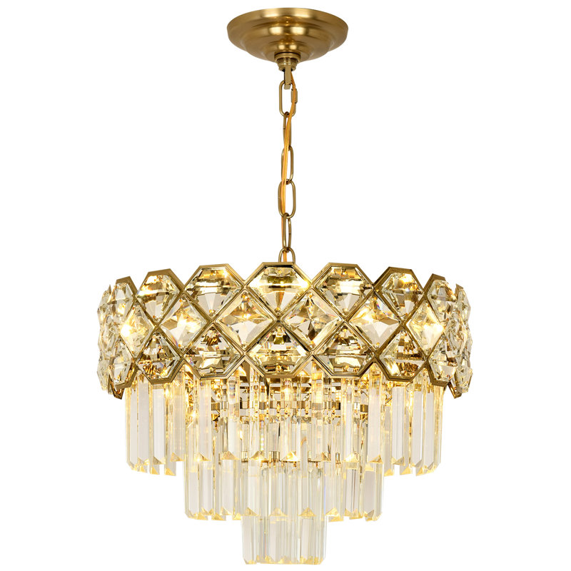 Chandelier, 30cm H 40cm W 40cm D, 4 Tiers