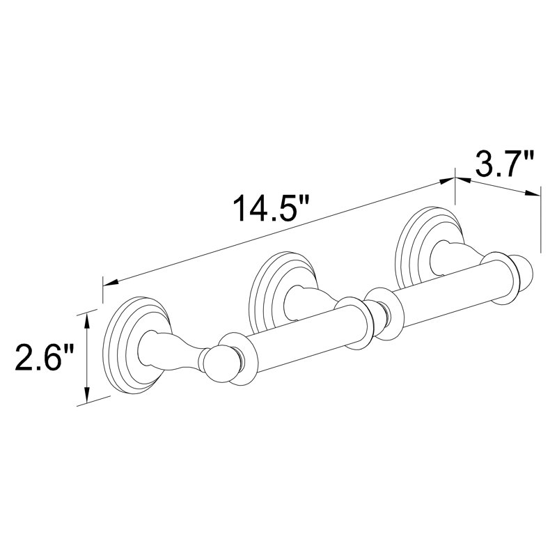 Chelsea Double Toilet Paper Holder, Oil Rubbed Bronze