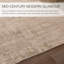  Tapis géométrique tissé à la machine en polypropylène / polyester doré / beige-1982736469