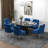 Farr Velvet Upholstered Side Chair With Silver Legs-1217884603