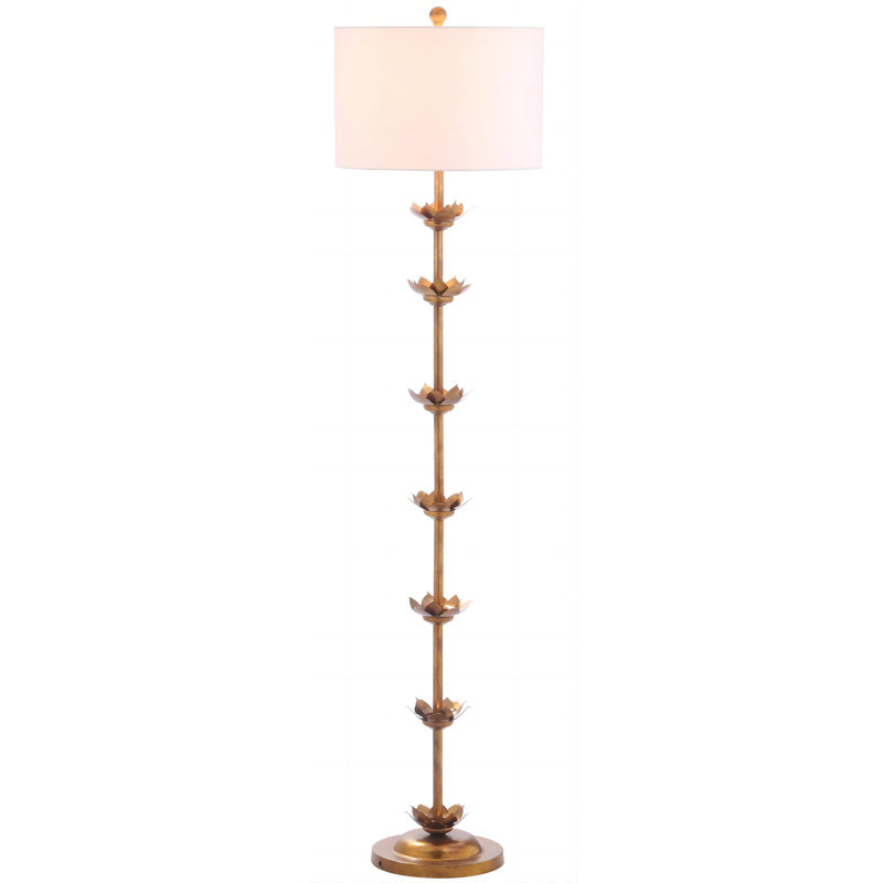Lampe sur pied 63,5 "or antique, métal